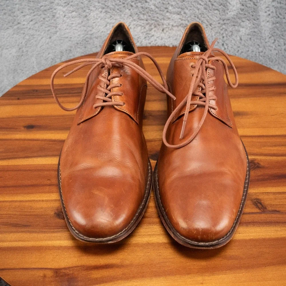 Cole Haan Men's Brown Leather Vintage Oxford Dress Shoes Size 13M #5713141 EUC